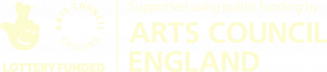 Logo reading Supported by Arts Council England